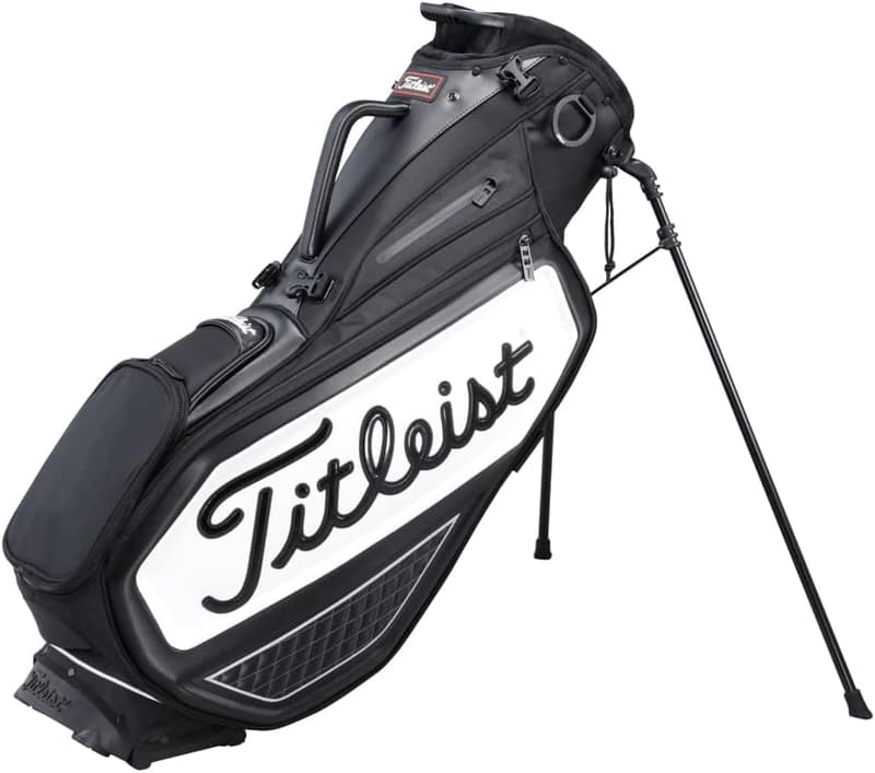 Titleist Premium Stand Bag - Black and White