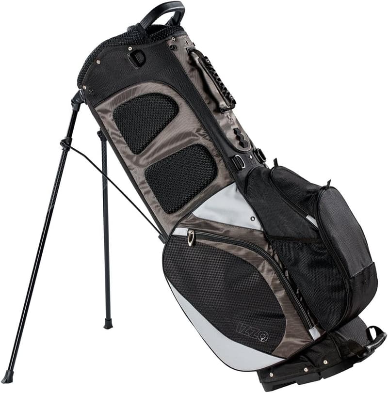 Ultra-Lite Golf Stand Bag with Exclusive Features - Red/White/Blue