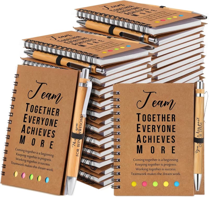 Employee Appreciation Gifts: Inspirational Notebooks & Bamboo Pens