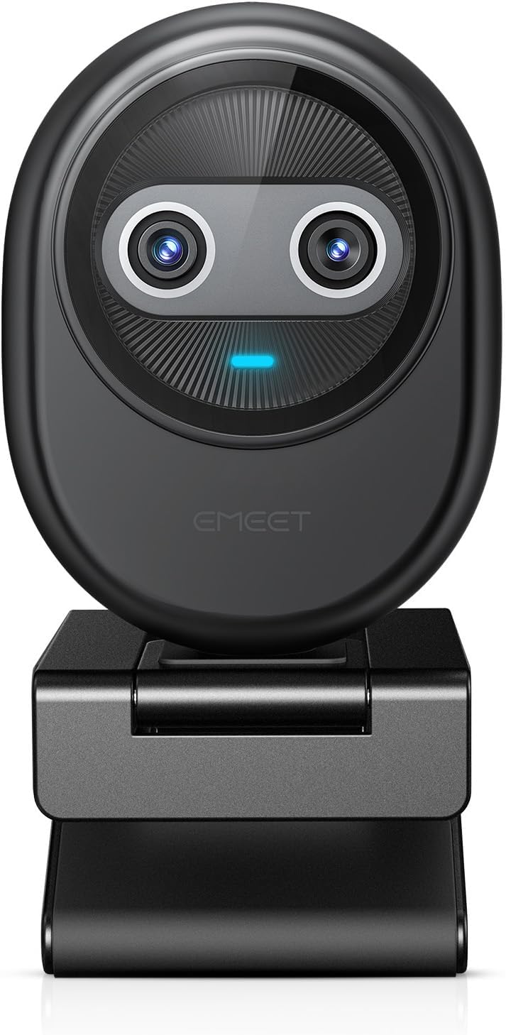 4K Dual-Camera Streaming Webcam with AI Autofocus
