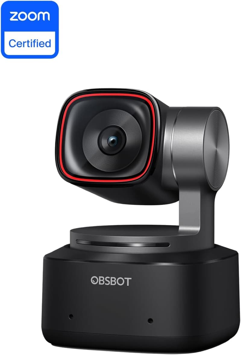 4K AI Tracking Webcam with Voice Control for Streaming & Meetings