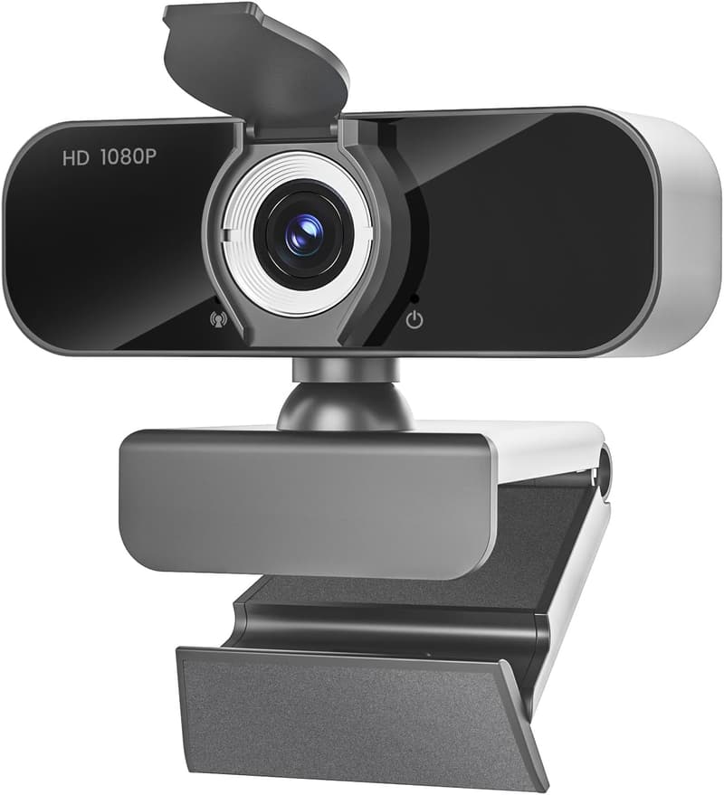 1080p HD Webcam in Gray