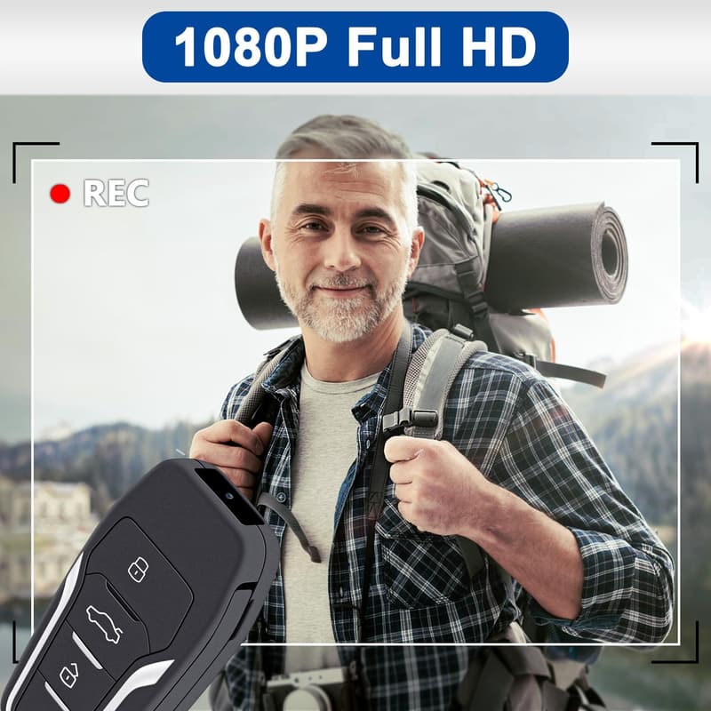 1080P Mini Body Camera with 128GB Storage for Security