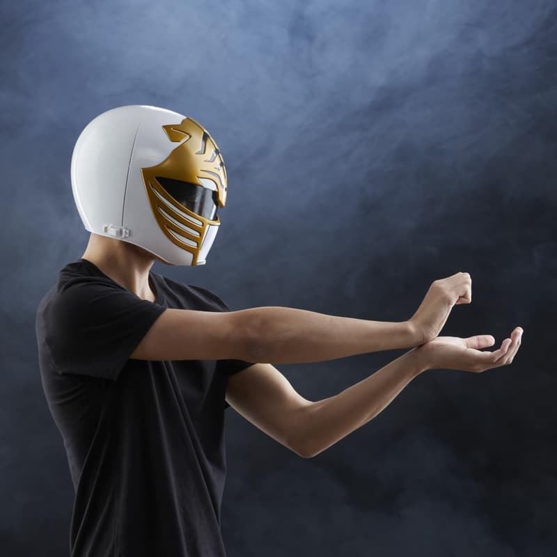 Mighty Morphin White Ranger Premium Collector Helmet for Display