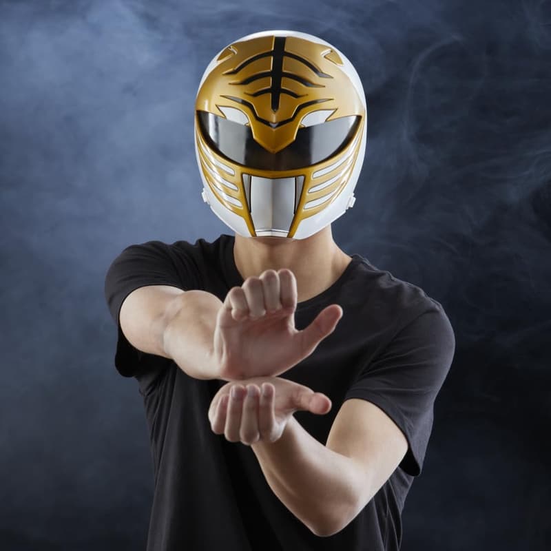 Mighty Morphin White Ranger Premium Collector Helmet for Display