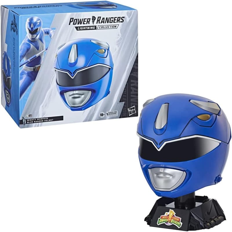 Mighty Morphin Blue Ranger Collector Helmet for Display & Cosplay