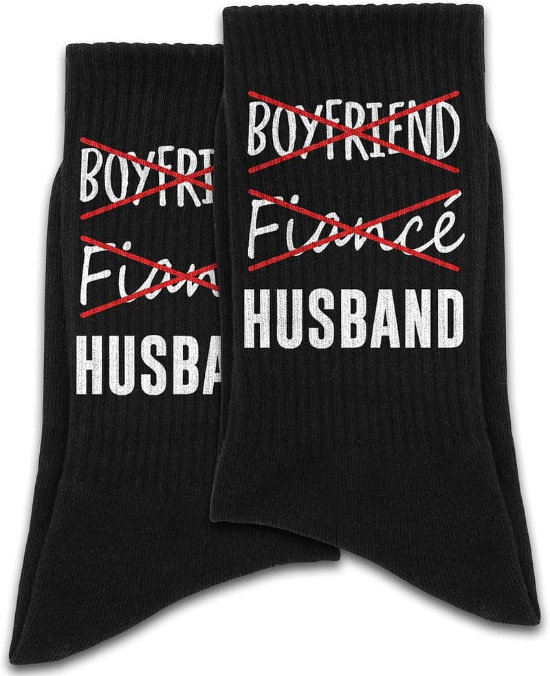 Fiancé Socks - Fun Wedding Gift for Couples