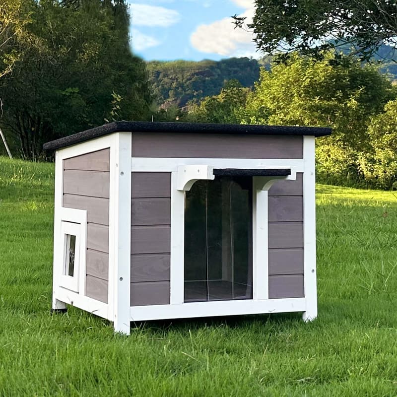 Weatherproof Outdoor Cat House for Feral Cats