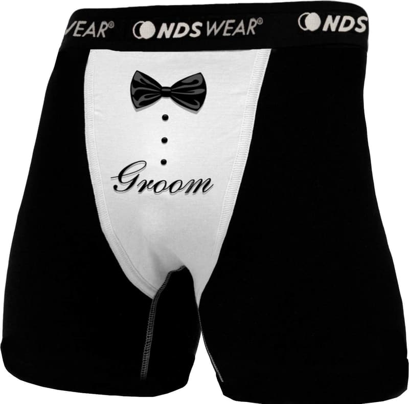 Wedding Party Gift - Groom Men's Tuxedo Boxer Briefs