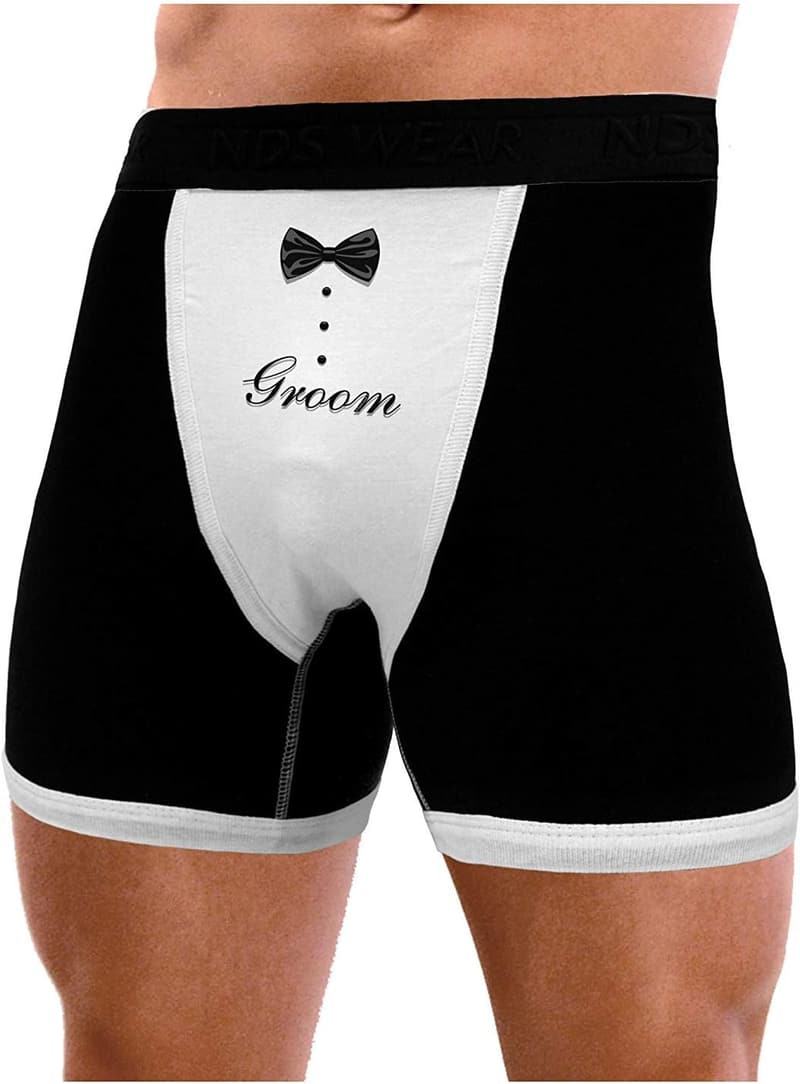 Wedding Party Gift - Groom Men's Tuxedo Boxer Briefs