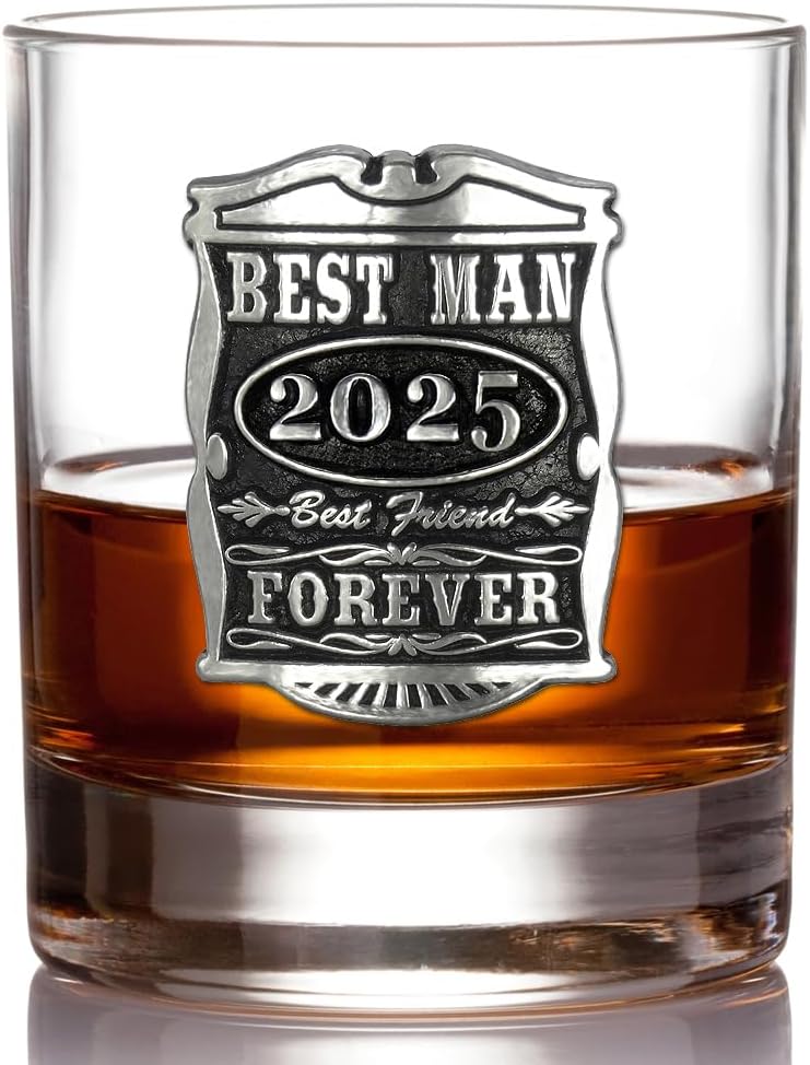 Personalized Best Man Whisky Tumbler - Perfect Groomsmen Gift