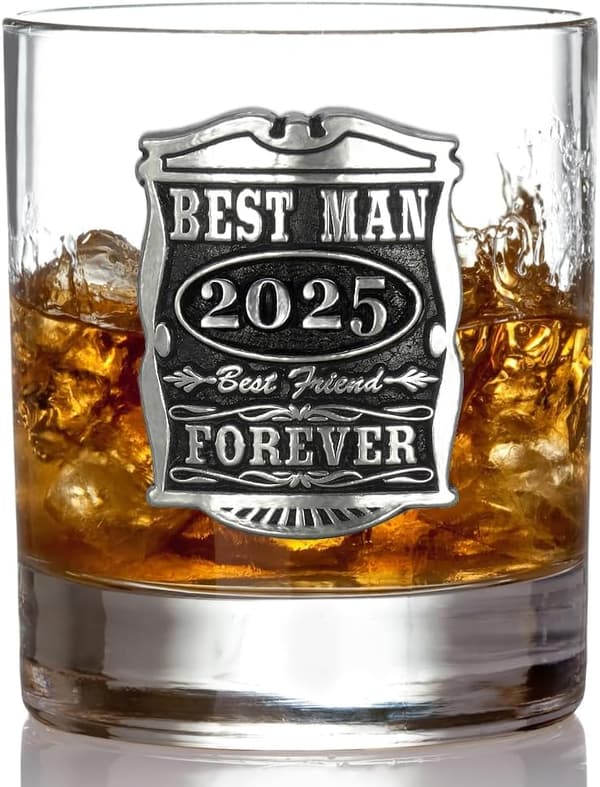 Personalized Best Man Whisky Tumbler - Perfect Groomsmen Gift
