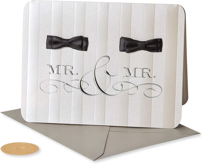 LGBTQIA+ Wedding Card for Grooms - Amazing Beginnings