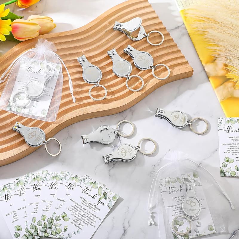 25 Sets Wedding Favors - Multi-Function Bottle Opener & Clipper