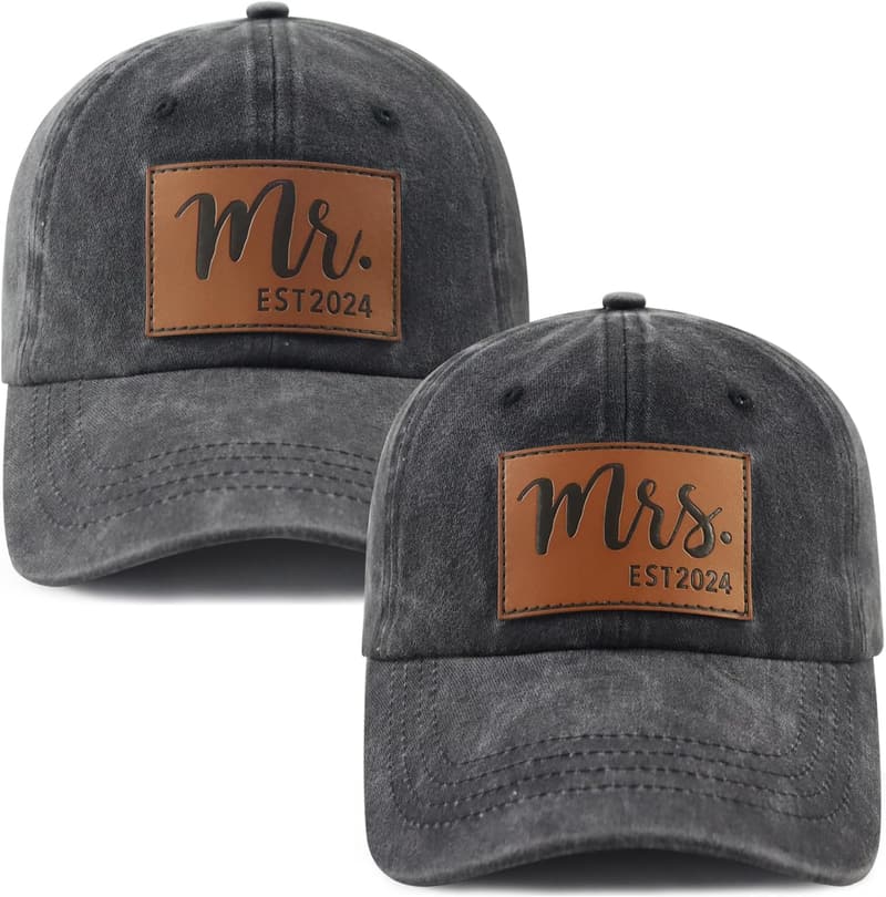 2024 Mr. and Mrs. Adjustable Cotton Baseball Caps