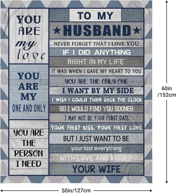 Husband's Birthday Blanket, 60