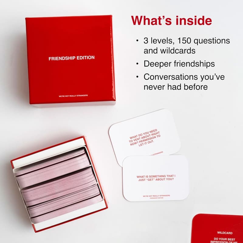 Friendship Card Game - 150 Conversation Starters for Game Night