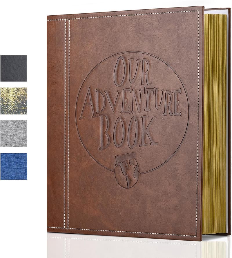 Anniversary Photo Album – Handmade Leather Adventure Book, 13