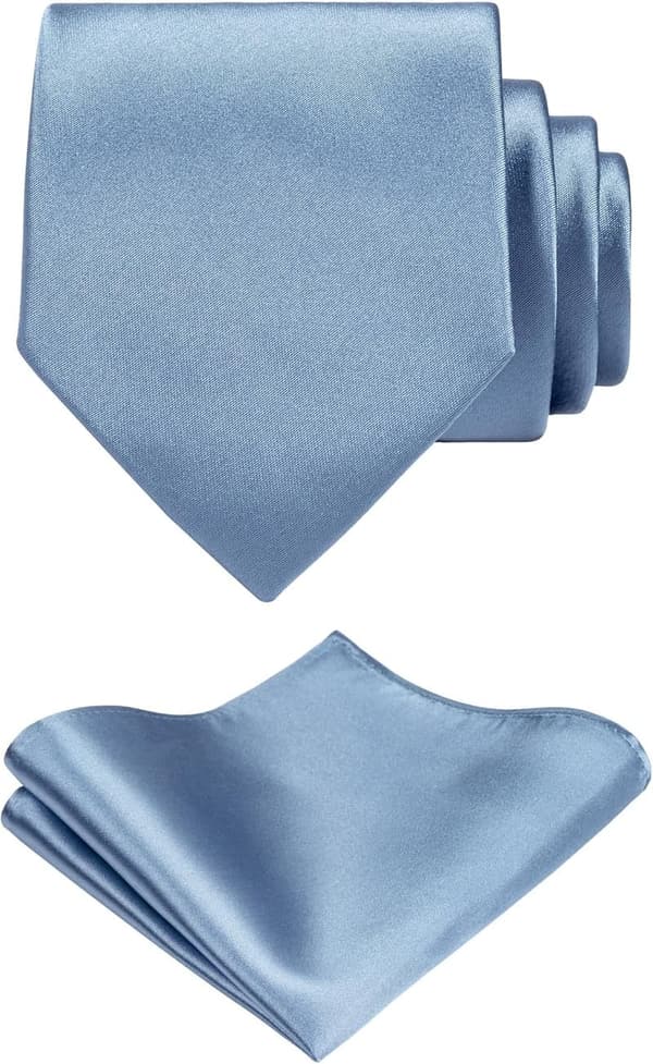 Formal Necktie & Pocket Square Set in Gift Box