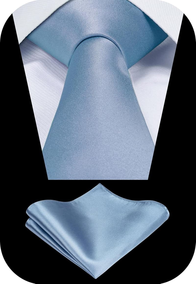 Formal Necktie & Pocket Square Set in Gift Box