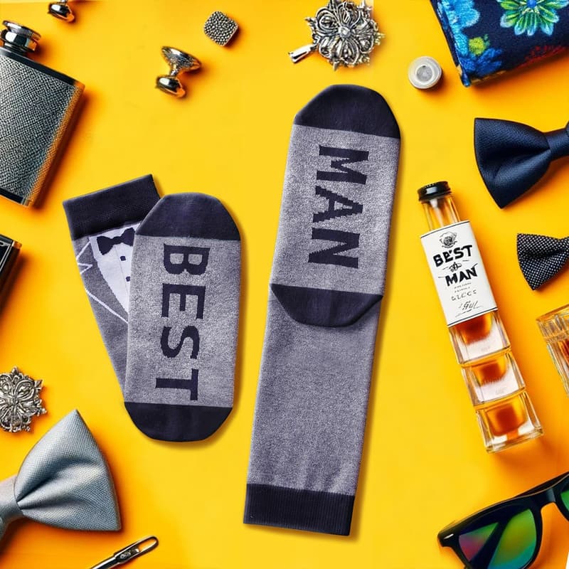 Wedding Gifts: Funny Socks for Groom & Bride