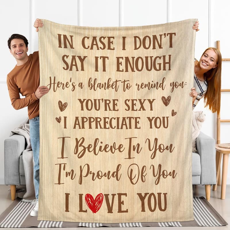 Wedding Anniversary Fleece Throw Blanket - 60x80