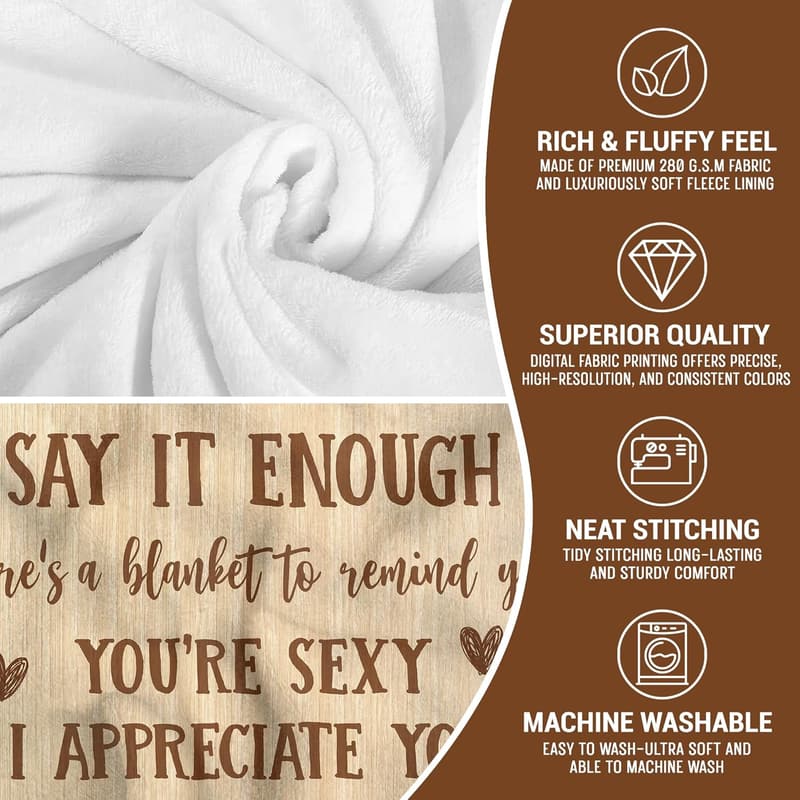 Wedding Anniversary Fleece Throw Blanket - 60x80