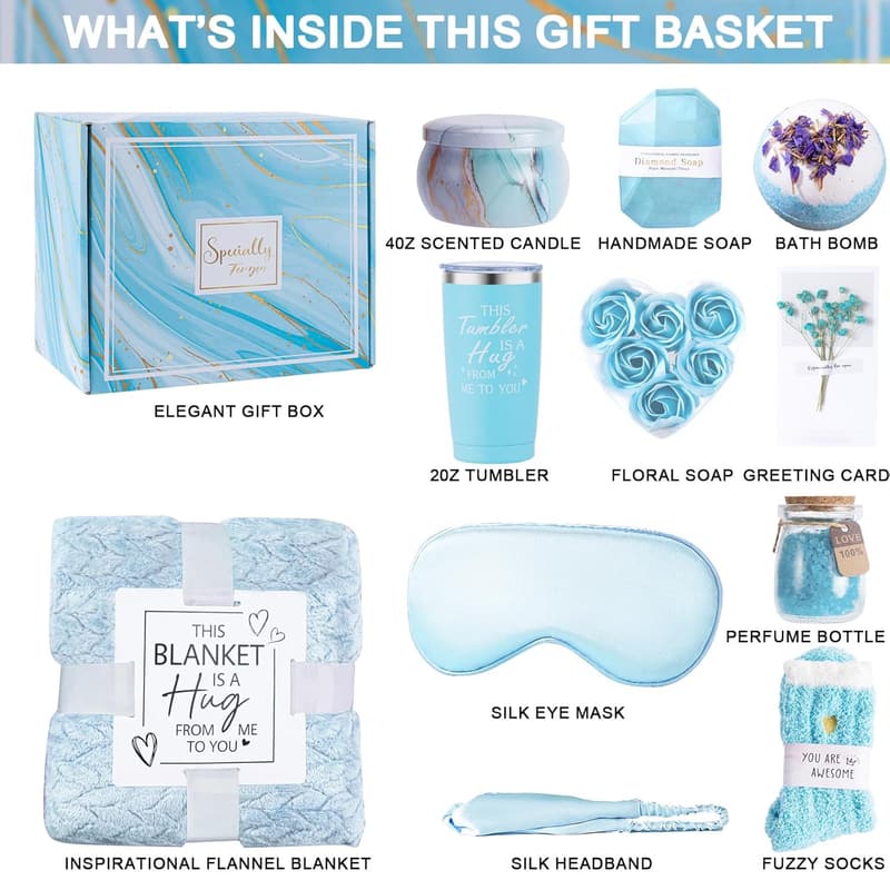 Spa Gift Basket for Women - Self Care & Get Well Soon Gift
