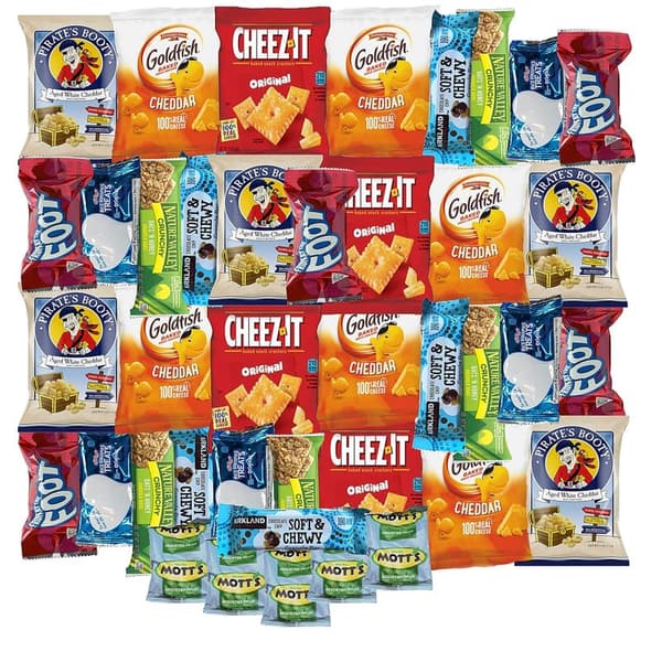 College Student Care Package - Snack Box Variety Gift (30 Count)