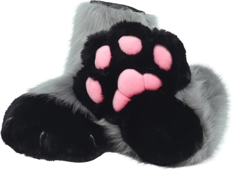Furry Animal Paw Claw Shoes for Cosplay Adults