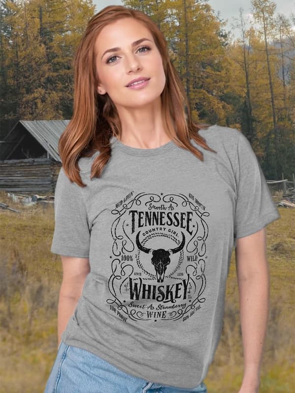 Vintage Country Music Concert Tee for Women - Casual Graphic Shirt