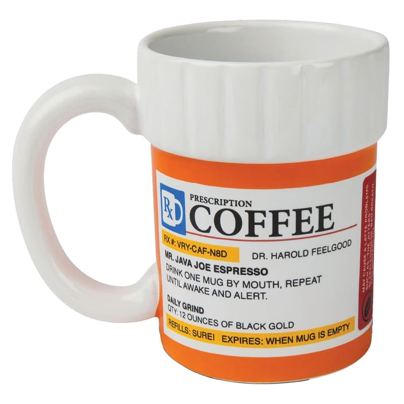 Funny Prescription Coffee Mug - Unique Gag Gift for Doctors - 12oz