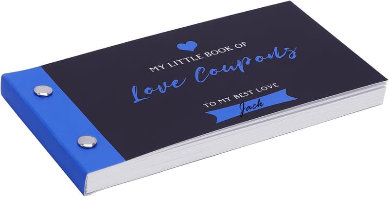 Love Coupon Book for Him - 20 Fun Coupons & 10 Blank Cards