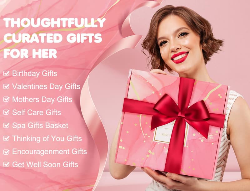 Relaxing Spa Care Package - Luxury Blanket & Light-Up Rose