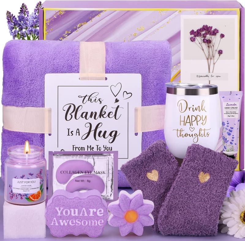 Relaxing Spa Gift Basket for Women's Birthday and Self-Care