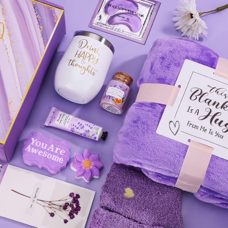 Relaxing Spa Gift Basket for Women's Birthday and Self-Care