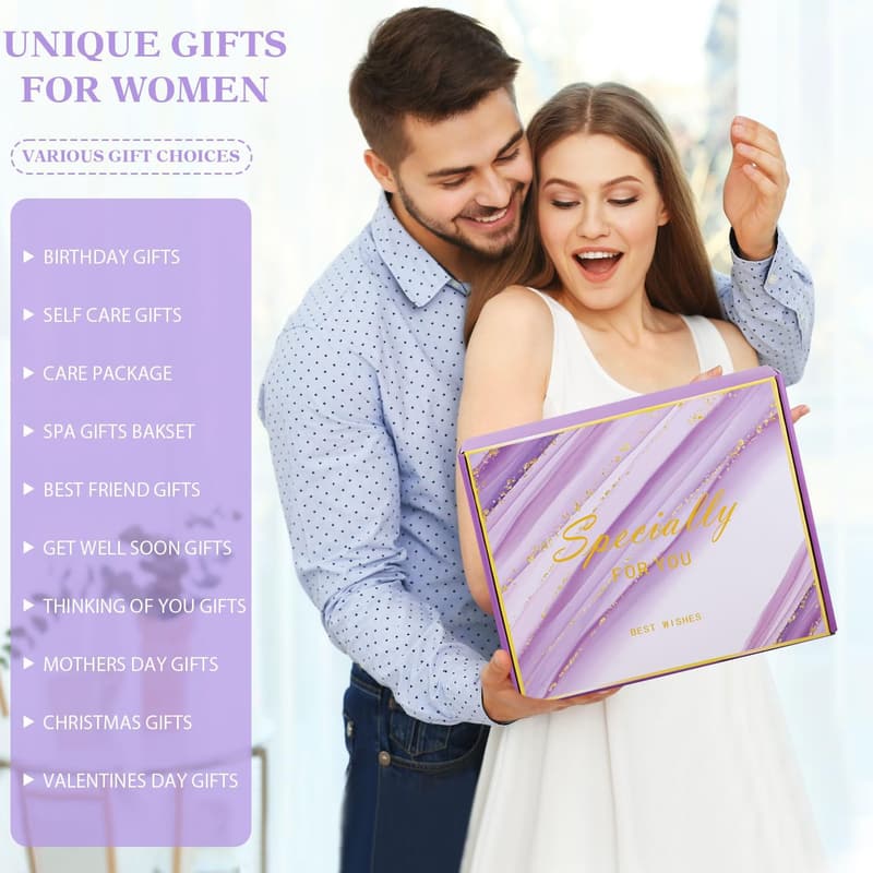 Relaxing Spa Gift Basket for Women's Birthday and Self-Care