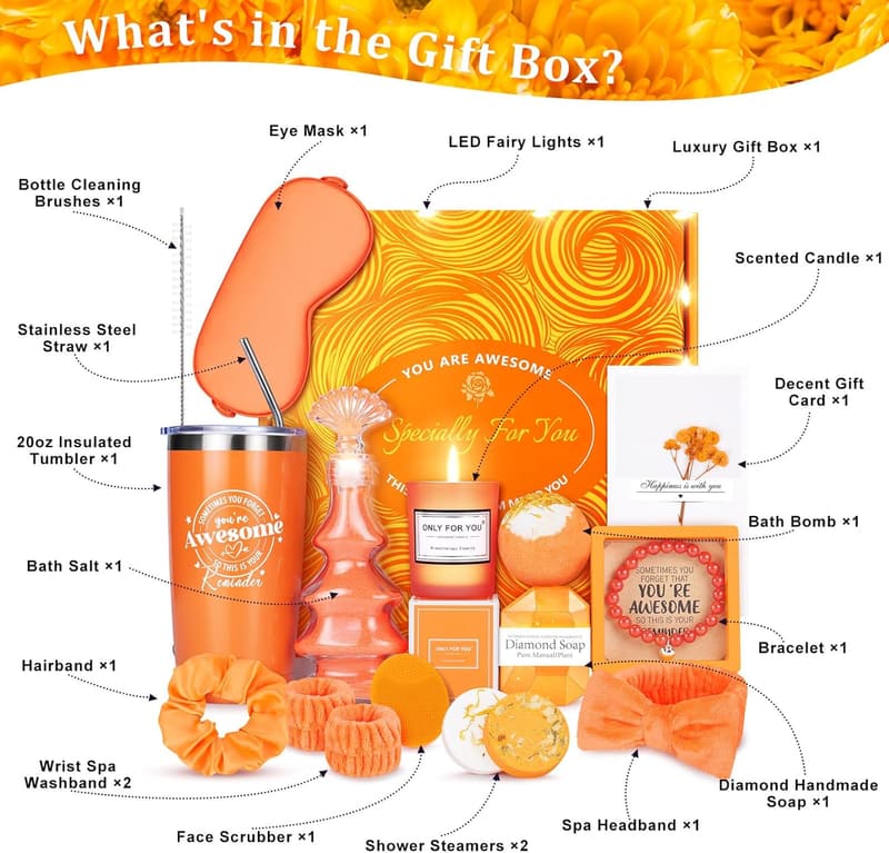 15PCS Self-Care Gift Set for Women - Unique Birthday & Mother's Day
