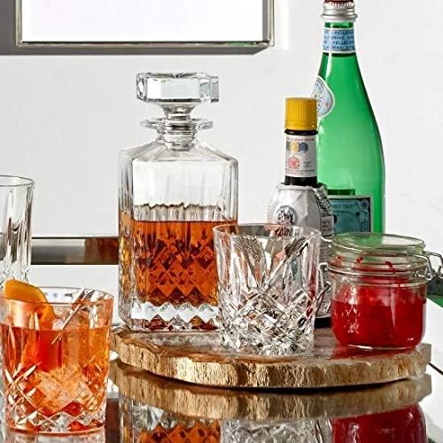 Markham Square Decanter Set - Clear Glass, 30 oz, 2 Count