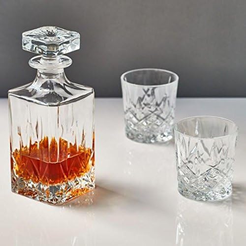 Markham Square Decanter Set - Clear Glass, 30 oz, 2 Count