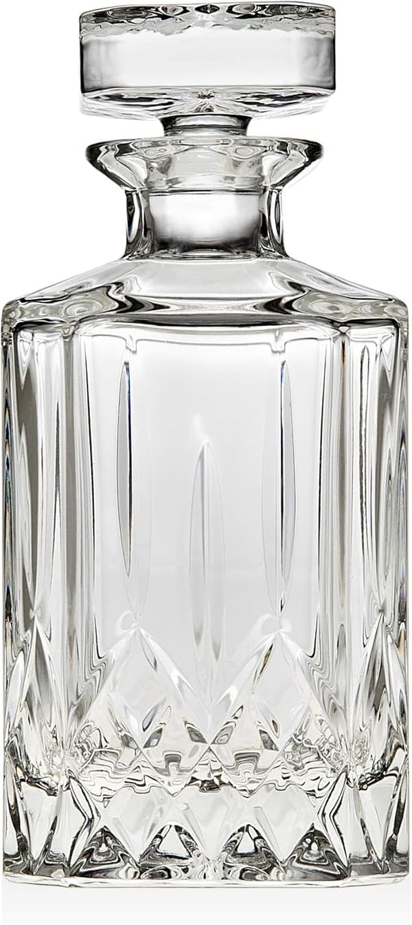 Oxford Crystal Whiskey Decanter with Stopper for Spirits