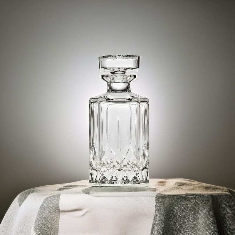 Oxford Crystal Whiskey Decanter with Stopper for Spirits
