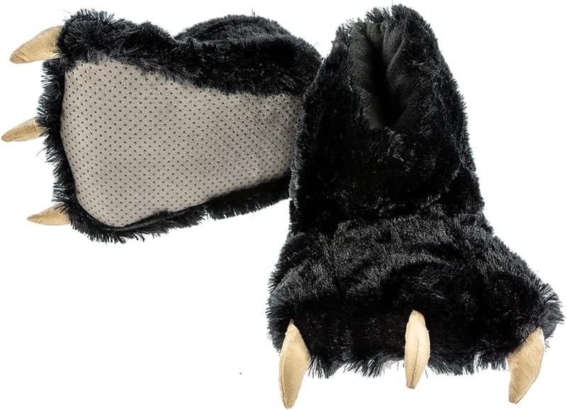 Cozy Animal Paw Slippers for Kids and Adults