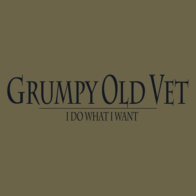 Grumpy Old Vet Men's T-Shirt by Grunt Style