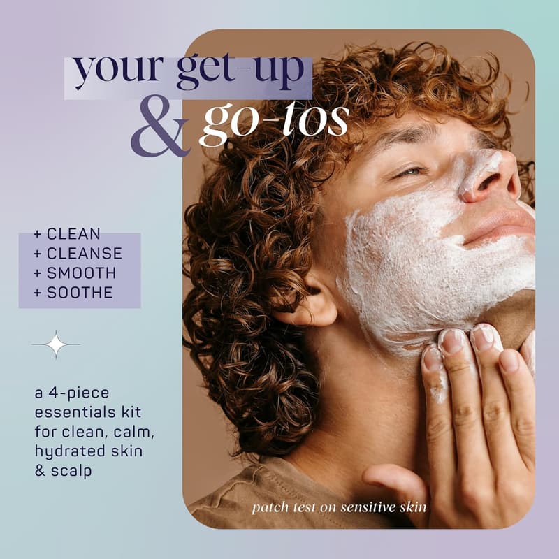 Men's Grooming Gift Set - 4-Piece Hair & Body Care