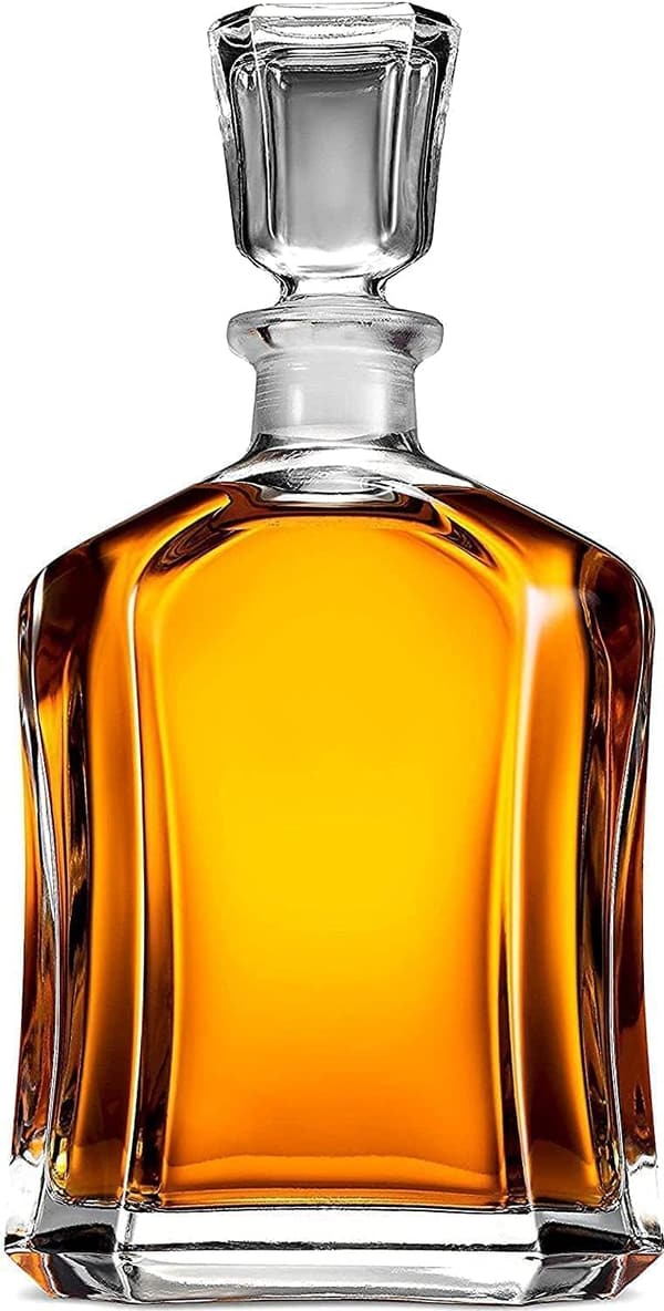 Airtight 23.75 oz Whiskey Decanter - Perfect Gift for Dad