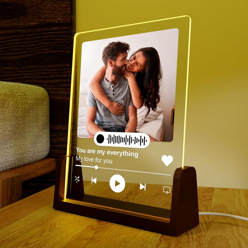 Personalized Spotify Plaque for Couples - Custom Picture Frame