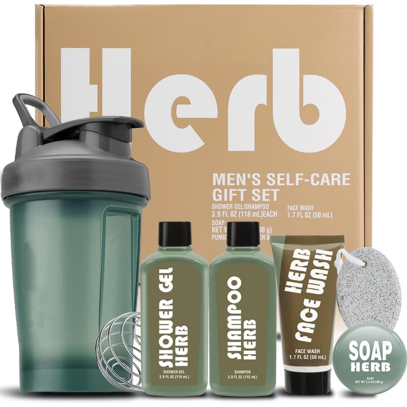 Father's Day Bath and Body Gift Basket for Men - 6 pcs Set