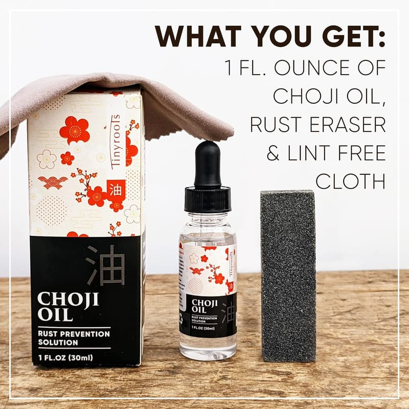 Tool Cleaning Kit for Swords & Bonsai - Includes Rust Eraser & Cloth
