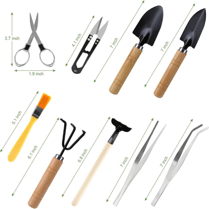 Bonsai Tool Set - 9-Piece Pruning & Styling Kit